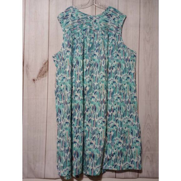 Only Necessities Dress‎ Ladies 4x Aquamarine Sleeveless Beachy - Picture 2 of 8